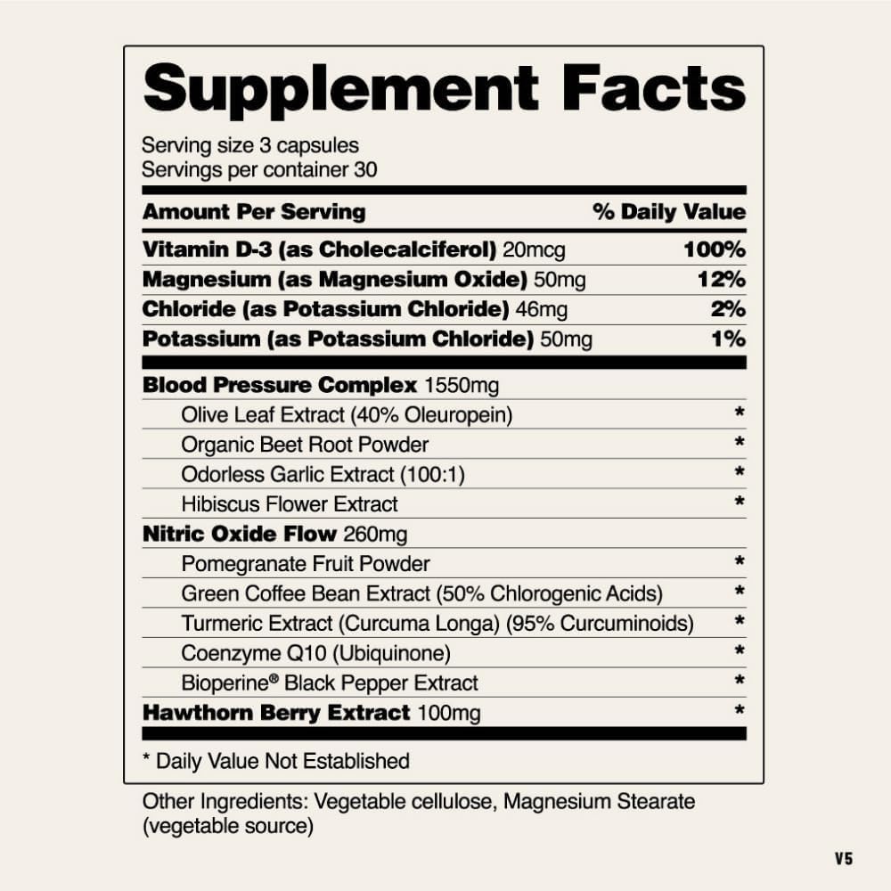 Snap Supplements Heart Health Support Supplement with Coq10, Organic Beet Root Powder, Hawthorn Berry, Turmeric and Odorless Garlic, Supports Nitric Oxide Level, Circulation and Flow, 90 Capsules