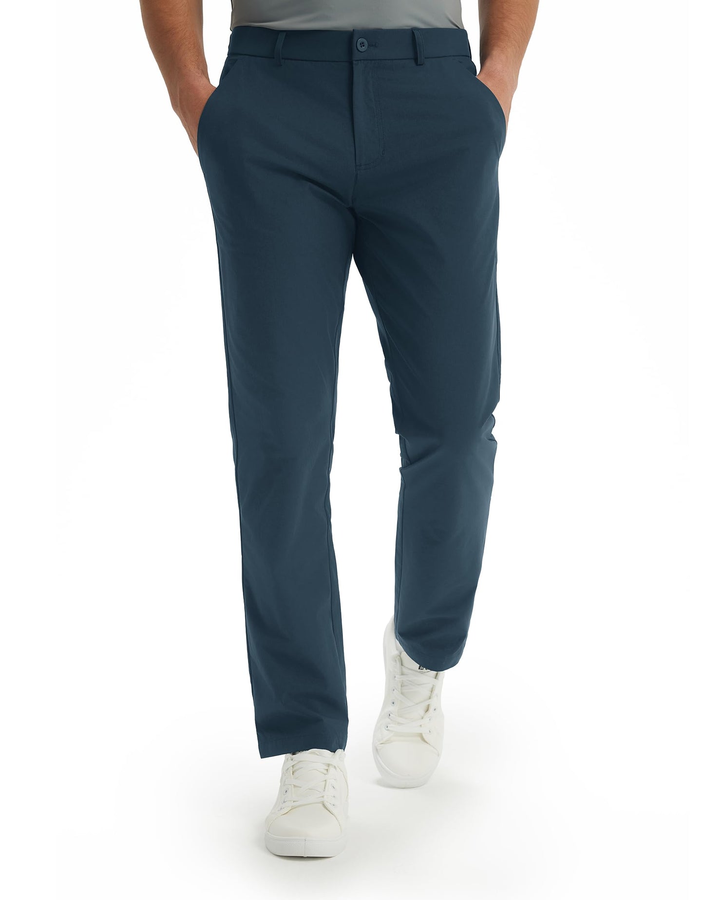 M MAELREG Men's Stretch Golf Pants 30"/32"/34" Inseam Lightweight Work Dress Pants Quick Dry Casual with Pockets Navy