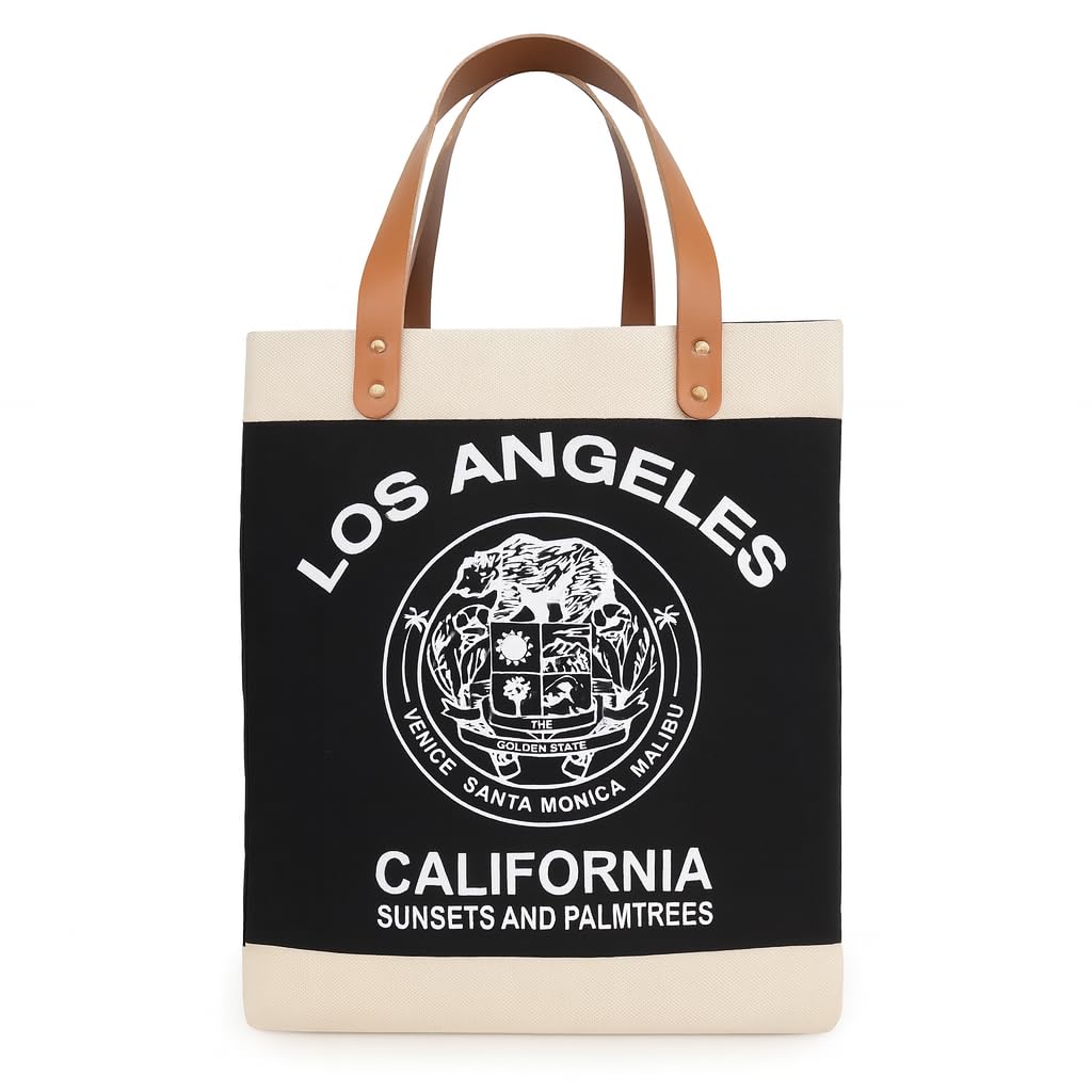 Farmers market shopping bag, Premium Jute, Cotton and Canvas with Leather Handles, Extra Wide for Grocery, Shopping, Beach and Outing, Eco Friendly Tote