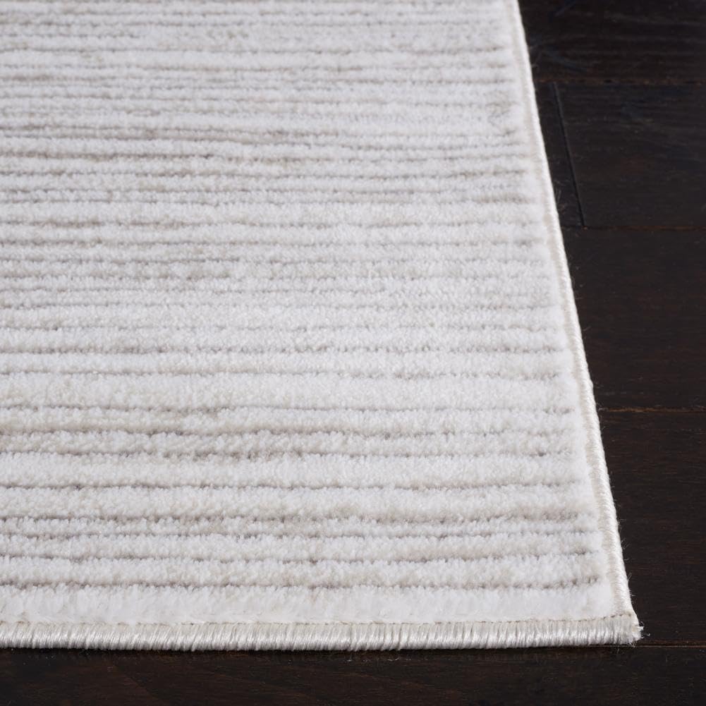 SAFAVIEH Vision Collection Square Rug - 10' Square, Ivory Grey, Modern Ombre Design, Non-Shedding & Easy to Clean, Ideal for Living Room, Bedroom, Dining Space (VSN606K)