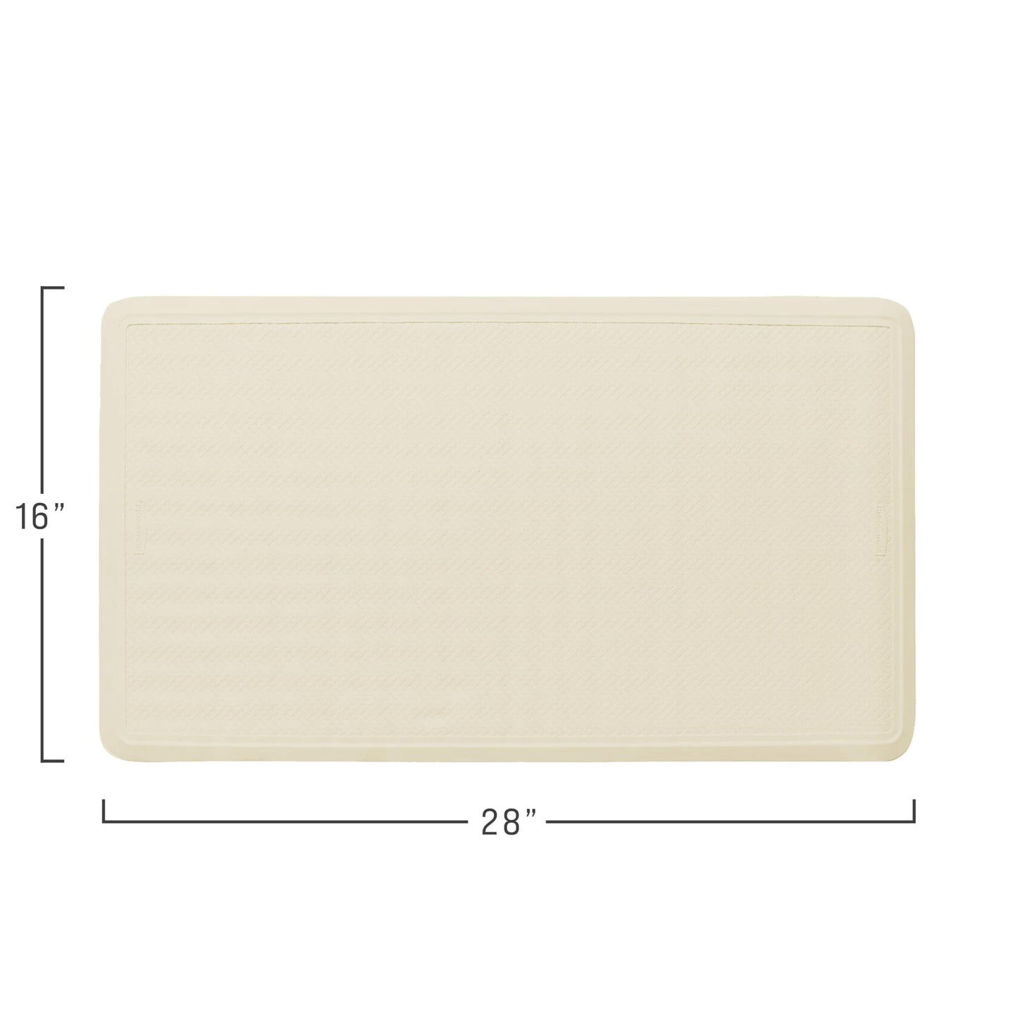 Rubbermaid Commercial Products Safti-Grip Bath Mat, Large, White, Suction-Backed, for Commercial/Residential Use for Home/Hotel/Shower/Bathtub