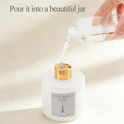 Rose Scented Oil Diffuser Refill 200ml/6.76 fl oz Natural Fragrances Oil - Best for Aromatherapy, SPA and Home, 0% Alcohol, Blend to Promote Beauty and Tranquility