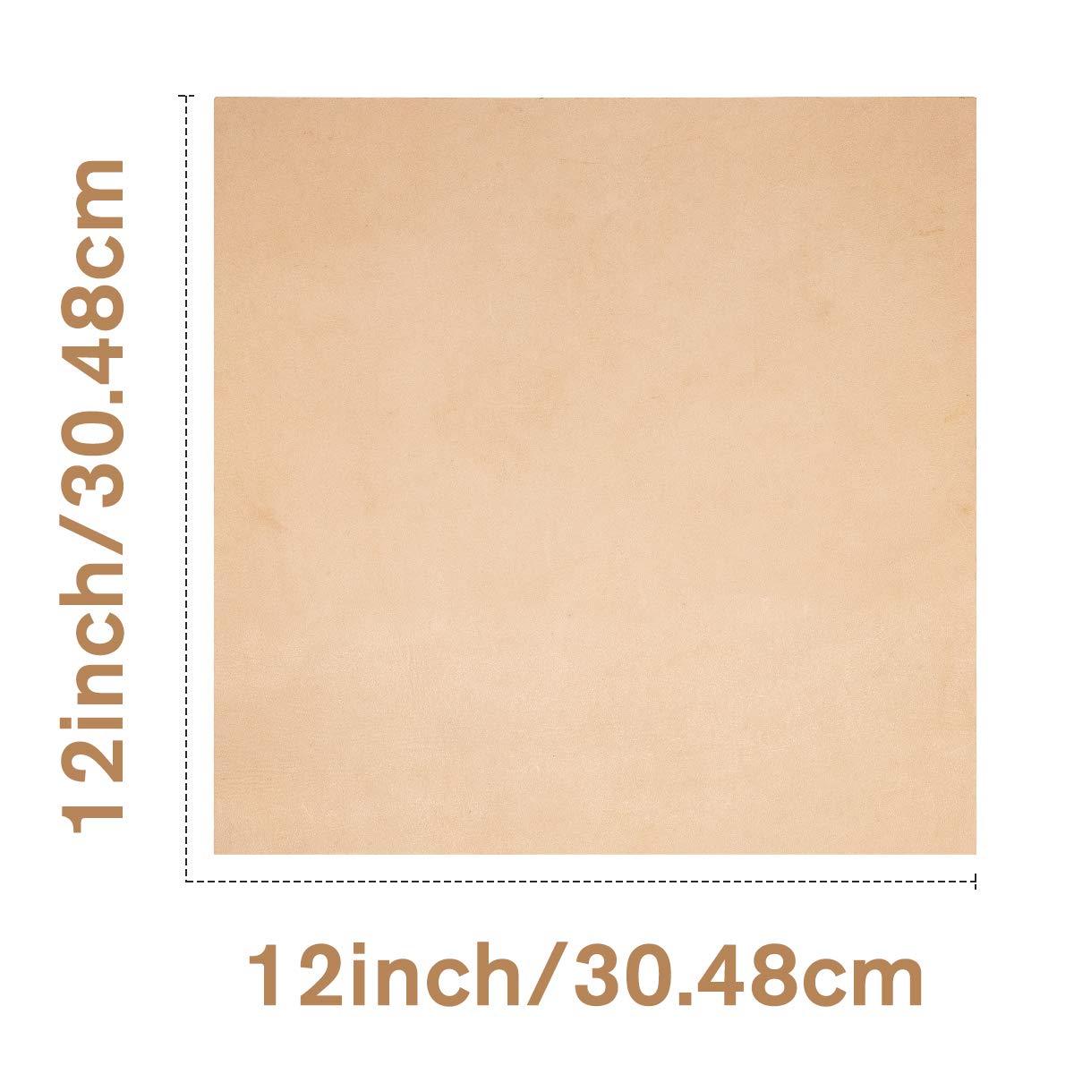 Thick Leather Sheets for Crafts Tooling Leather Square Veg Tan Leather 1.8-2.1mm Full Grain Leather Pieces Genuine Cowhide Leather for Crafts Sewing Hobby Workshop 12"x12"