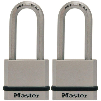 Master Lock M530XTLH Magnum Solid Steel Keyed Alike Padlocks, 1-Pack, 2-Count