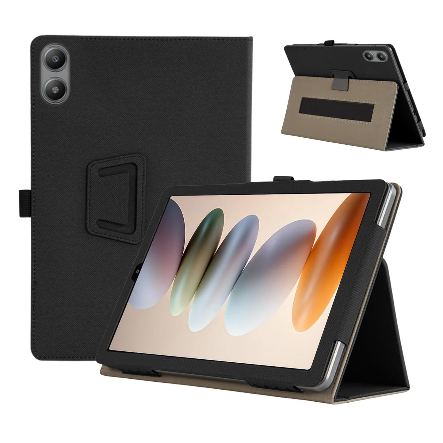 Case Cover for Blackview LIKN 2, KONXISA Tablet Case with Magnetic Adsorption, PU Leather Folding Protective Cover with Pen Holder, Protection Tablet Sleeve, Black