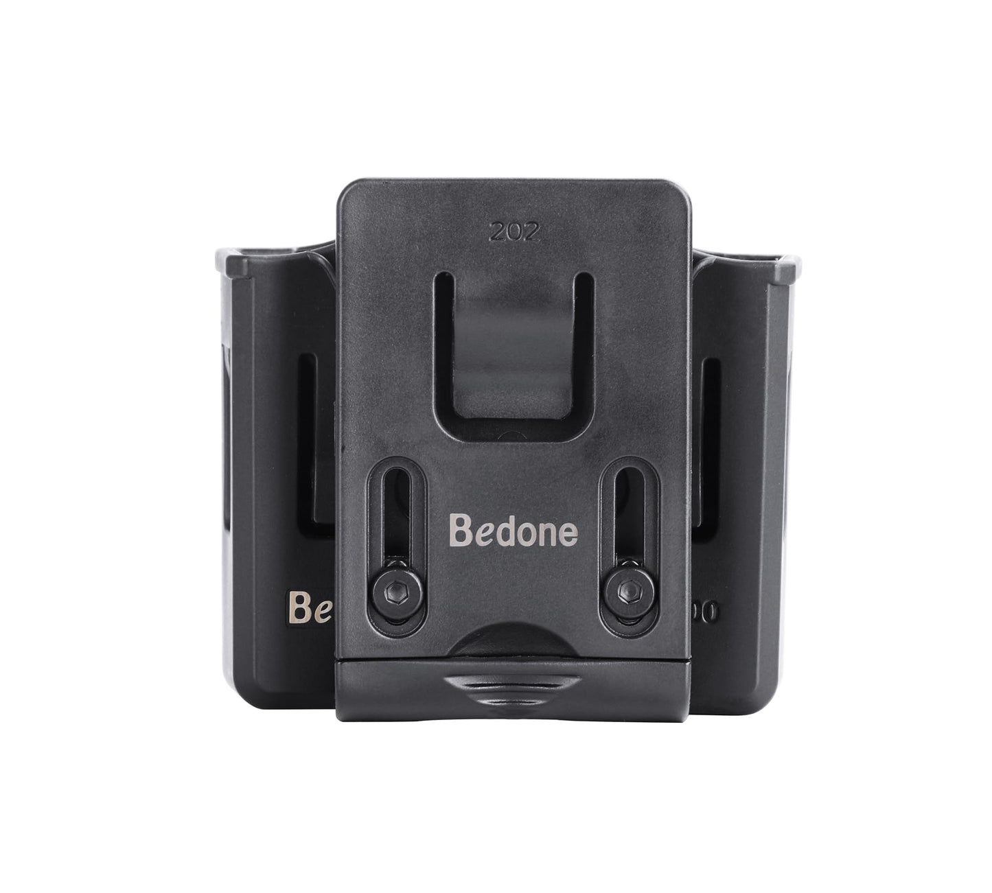 Universal Double Magazine Holster, 9mm 40 45 Magazines Pouch Adjustable Retention Dual Stack Mag Holder for Glock, S&W, Ruger, Sig Sauer, Taurus, Beretta, Springfield and More Similar-Size Mags