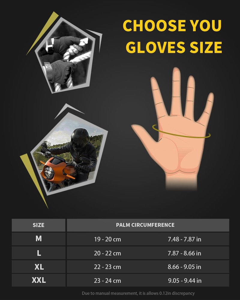 Liovoras Tactical Gloves for Men, Shooting Motorcycle Gloves Hard Shell Knuckle Protection Leather Palm for Riding Airsoft Paintball Climbing Training - Tan, Size XL