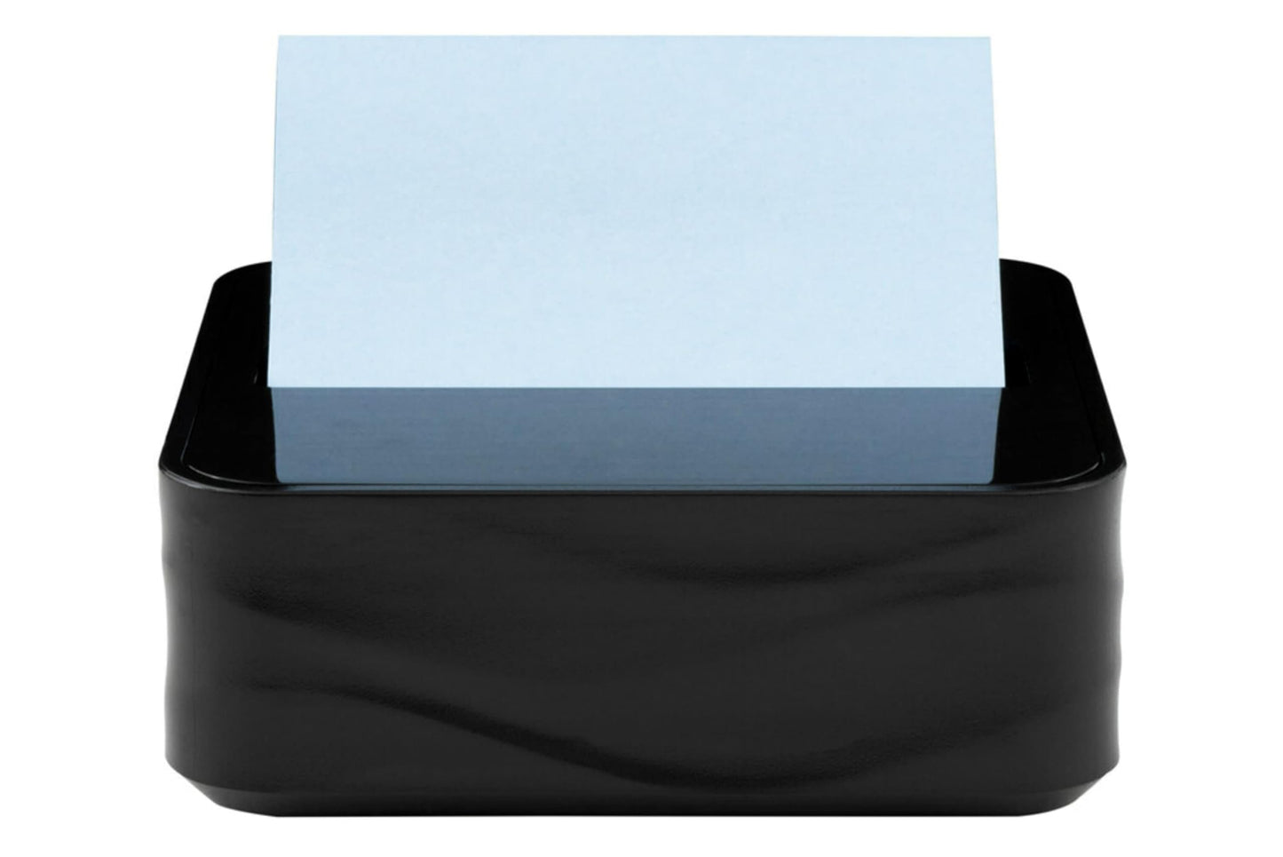 Post-it Note Dispenser, Sticky Note Holder, Black Wave Design, Includes 3 Pads of 90 Sheets of 3 in x 3 in Pop-Up Notes, Classroom or Office Supplies