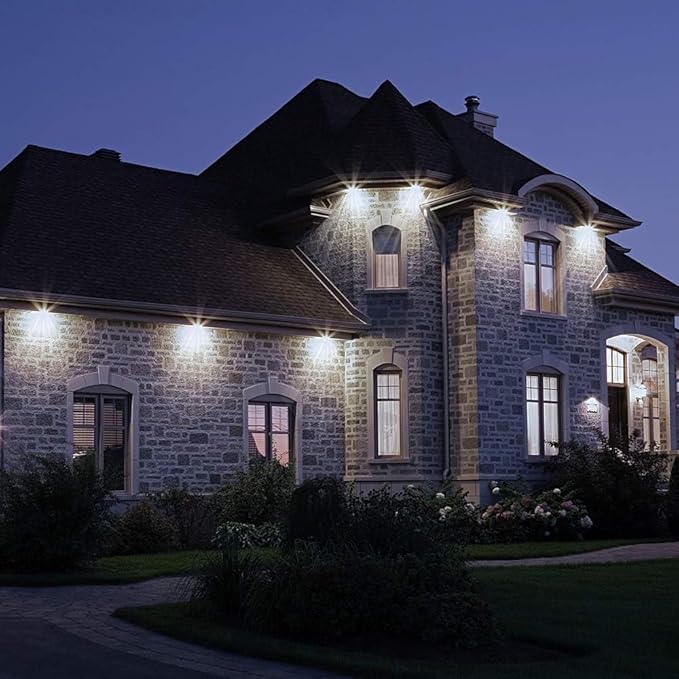 CINOTON 50W LED Flood Light Outdoor, 7000LM IP65 Waterproof Security Wall Pack Light Fixture with 180°Knuckle for Patio Porch Garage Garden Lanscape 5000K Daylight 100-277V 1 Pack