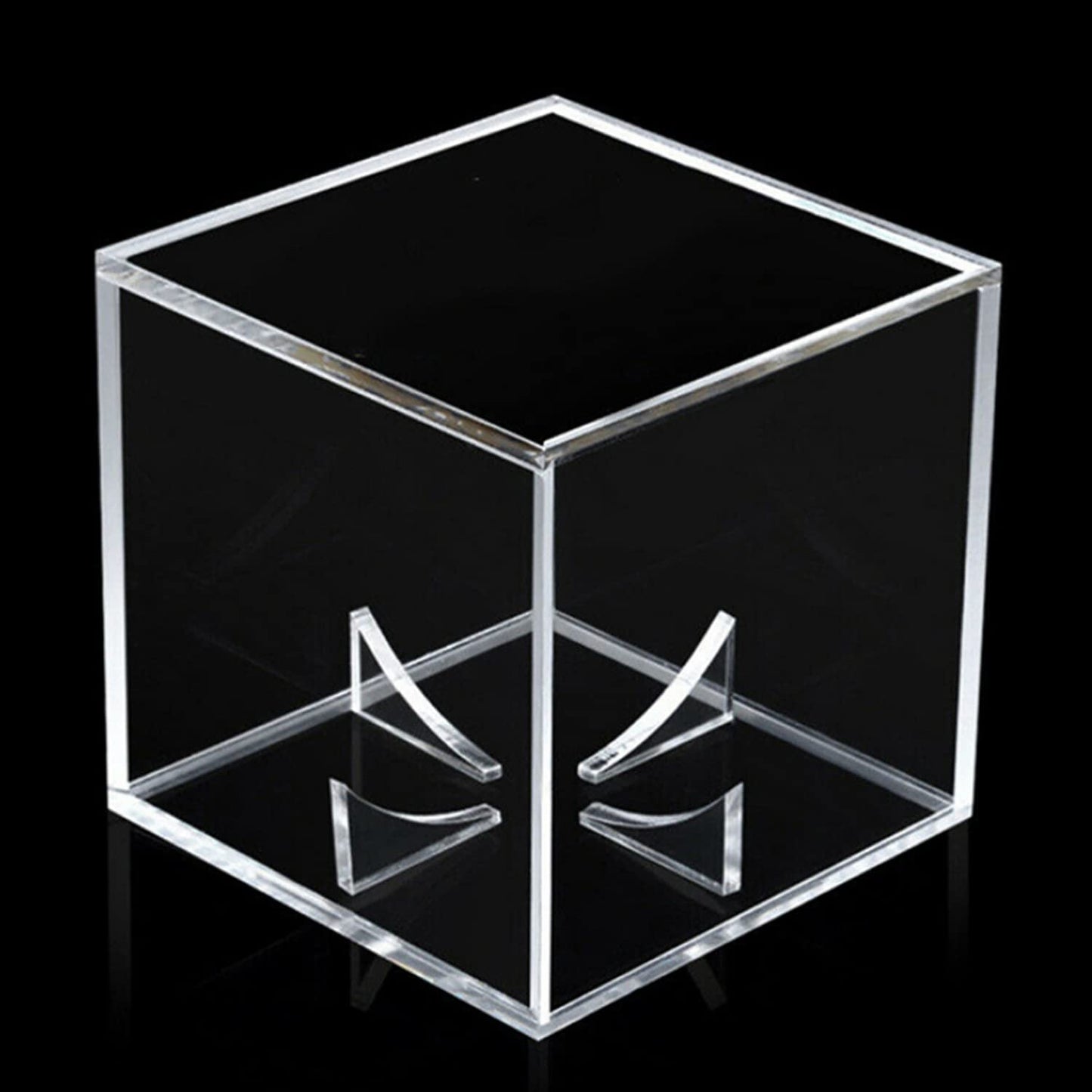 4 Pack Acrylic Baseball Display Case - UV Protected Baseball Holder for Display, Display Case for Autographed, Tennis, Golf, Billiard Balls, Memorabilia
