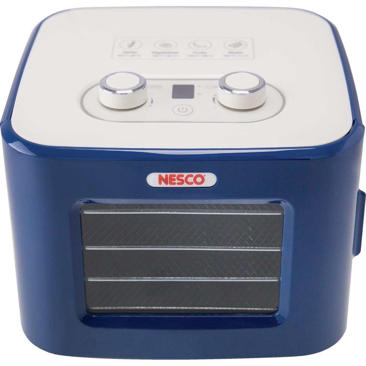 NESCO FD‑41B Snackmaster Food Dehydrator for Easy Home Snacks, Simple Blue Countertop Dehydrator with 4 Trays