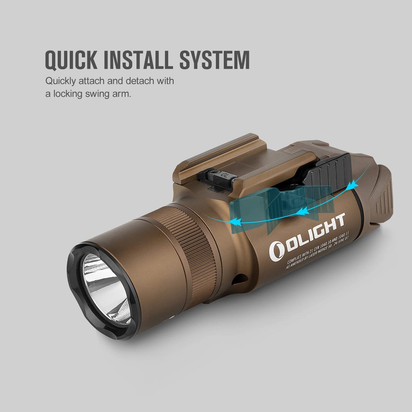 OLIGHT Baldr Pro R 1350 Lumens Magnetic USB Rechargeable Tactical Flashlight with Green Beam and White LED Combo, Rail Mount Weaponlight Compatible with 1913 or GL Rail, Built-in Battery