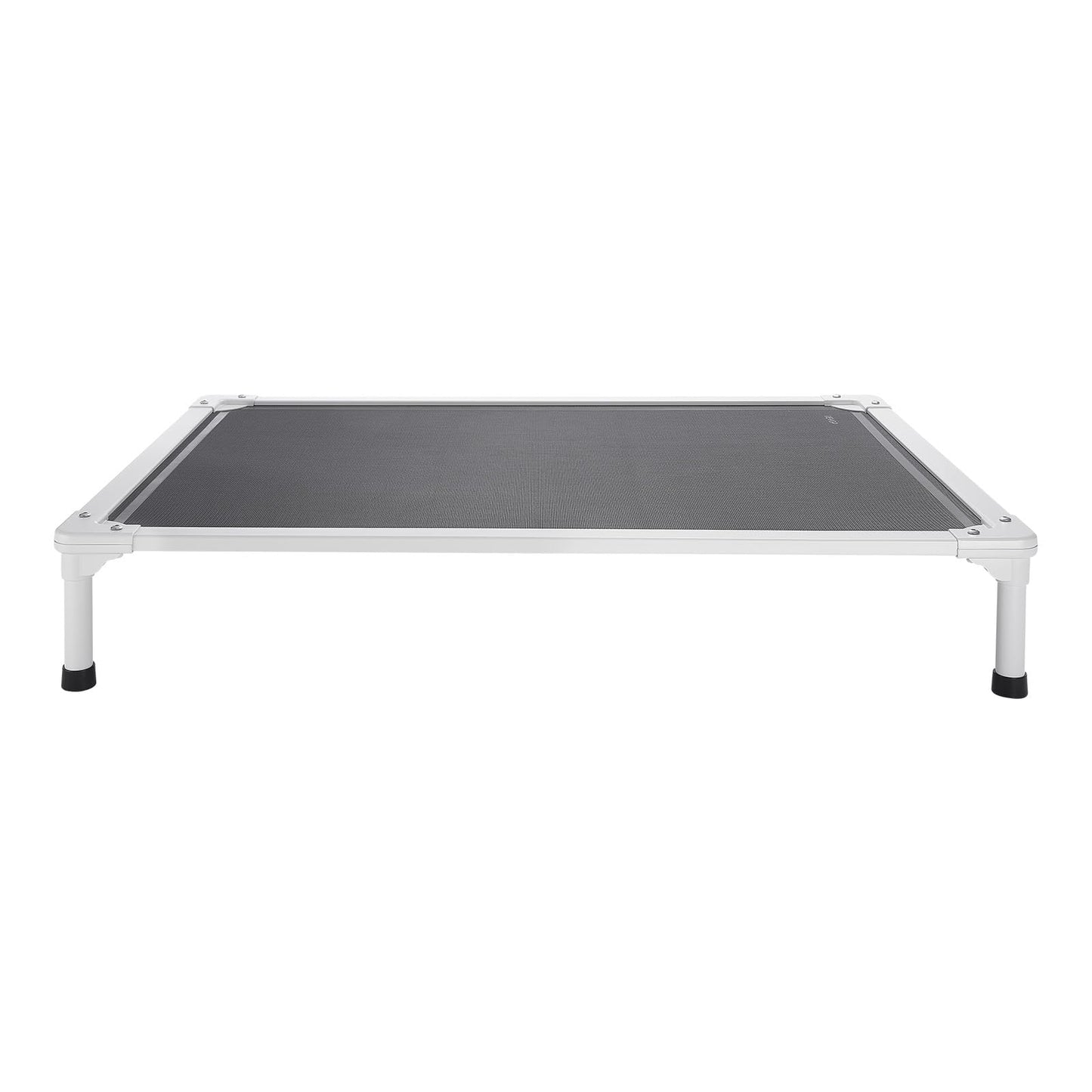 VEVOR Chew Proof Elevated Dog Bed, Portable Raised Dog Cot with Aluminum Tube Metal Frame and Breathable Textilene Mesh, Indoor & Outdoor Pet Cooling Raised Hammock Bed, L, Gray