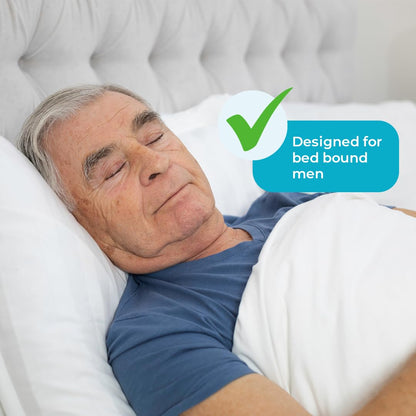 QuickChange Men’s Overnight Adult Incontinence Wrap (Pad), Maximum Absorbency, Holds 17oz Dry to the Touch, Disposable, Fragrance Free, One Size Fits All, Catheter Replacement, 25 Count (25)