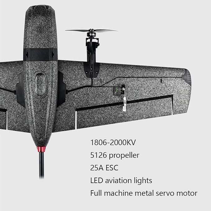 Remote Control Airplane for Adults Ranger T1 VTOL 2.4G EPP Vertical Takeoff and Landing Fixed-Wing RC Aircraft with FPV Camera Mount and Flight Controller