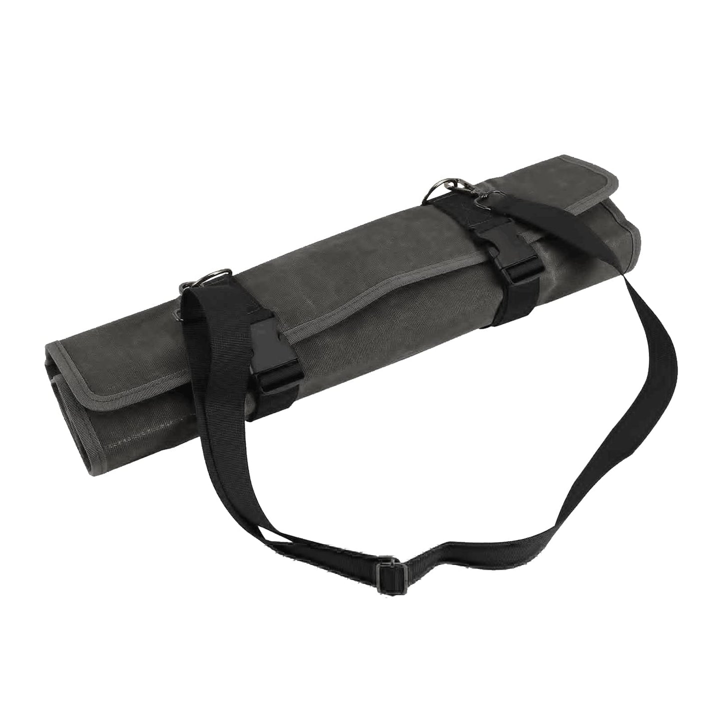 HERSENT Chef’s Knife Roll Bag,Waxed Canvas Knife Cultery Carrier,Portable Chef Knife Cases,Knife Pouch Holders With 10 Slots Plus 1 Zipper Pockets Can Hold Home Kitchen Knife Tools Up To 18.8”