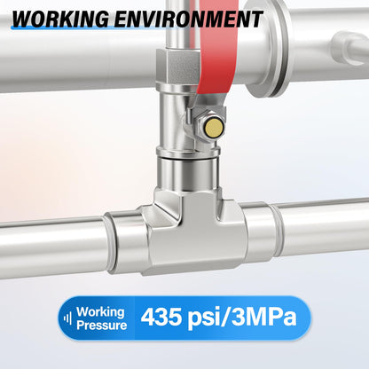 TAILONZ PNEUMATIC 1/2" NPT Male x 1/2" NPT Male 304 Stainless Steel Pipe Nipple, 12" Length Thickened Cast Pipe Fitting, Threaded Connector（Pack of 3）