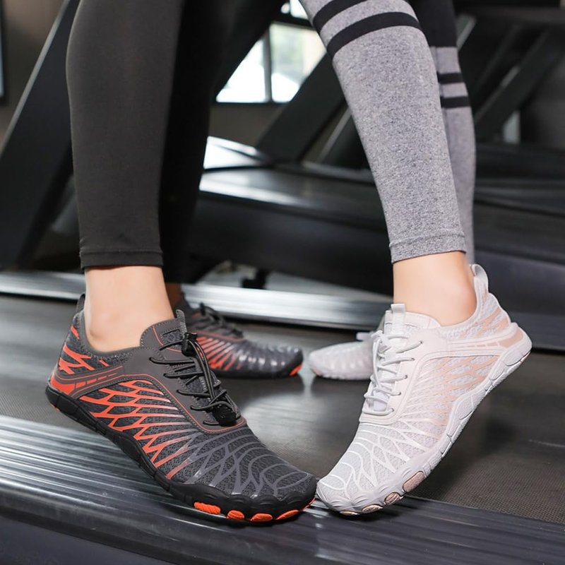 ELETON Barefoot Shoes Women Men Footwear, Wide Toe Box Hiking Zero Drop Non-Slip Quick-Dry River Boat Pool Beach Water Shoes, Lightweight Swimming Running Walking Sneakers Unisex White