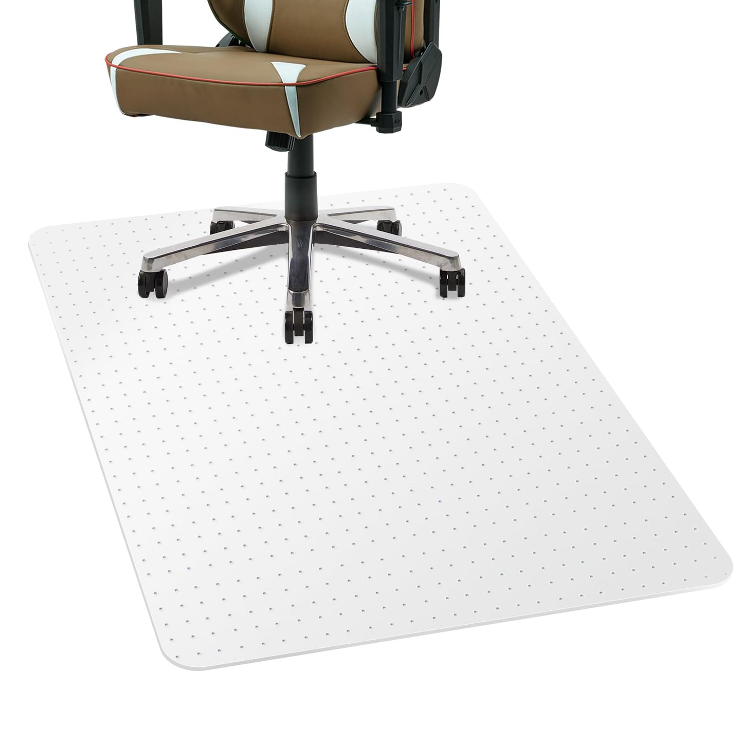 IMEASON Office Chair Mat for Carpet Floor, Flat Shipping Heavy Duty Rolling Chair Mats, Under Computer Desk Protector Floor Mat, Smooth Glide Hard Plastic Clear ChairMat (36x48 Inch)