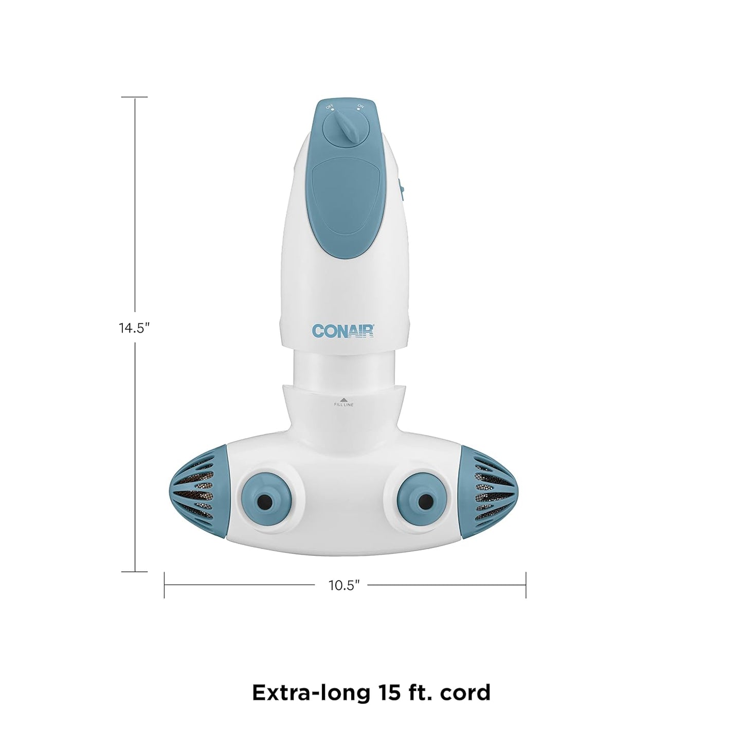 Conair Jet Hydro Spa - Portable Bath Spa with Dual Hydro Jets for Tub - Bath Spa Jet for Tub Creates Soothing Bubbles and/or Massage - Spa Bath for at Home Use