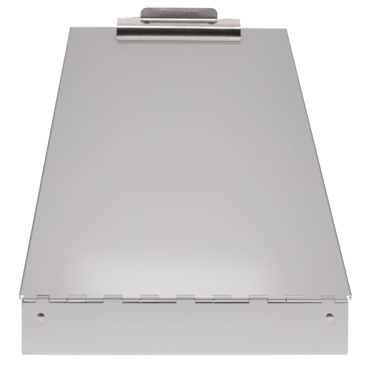 Saunders Cruiser Mate Metal Clipboard with Storage, Dual Tray Aluminum Nursing Folio, Heavy Duty Form Holder for Police & Work, Letter Size Privacy Box with Self-Locking Latch, Silver