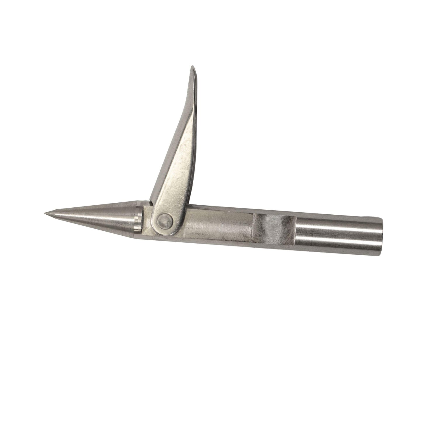 Scuba Choice Palantic 3" Spearfishing Speargun Tip – 6mm Thread Compatible with JBL Spearguns, Stainless Steel Rockpoint with Single Wing Barb for Ice Fishing, Cold-Water Precision Hunting Gear