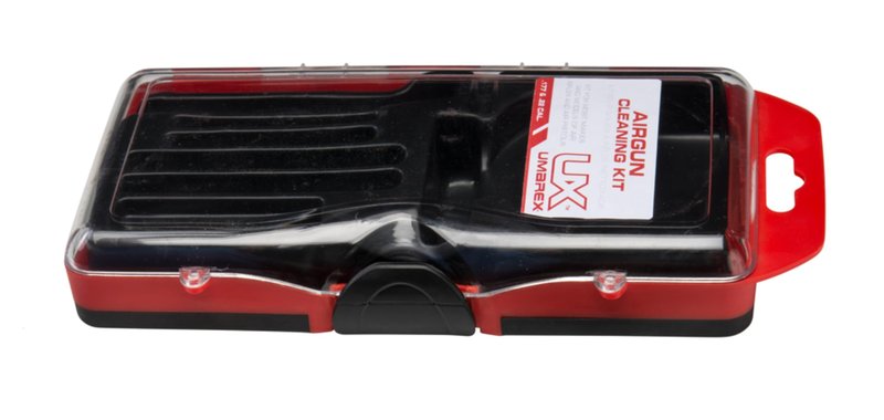 Umarex .177 and .22 Caliber Air Gun Cleaning Kit - Includes Cleaning Rod, Brushes, Mops, Cleaning Pellets, and Driver Set, Black