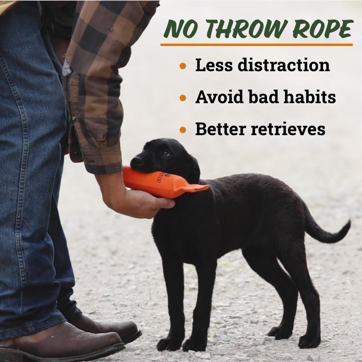 DogBone Firehose Puppy Bumper for Hunting & Sporting Dog Training – Perfect Floating Dummy for Water Retrieving & Fetch – Ideal Canvas Alternative for Puppies or Adult Retrievers