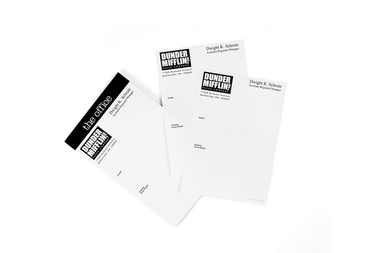 JUST FUNKY The Office “Dear Future Dwight” Notepad - Novelty 5X8-Inch, 50-Sheet Memopad - Looks Like Dunder Mifflin Paper Company'S Dwight K. Schrute Blank Memos, Funny Tablet For Work, Home, School