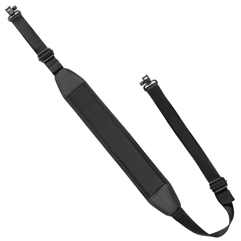 EZshoot Sling with Swivels, Comfortable Neoprene Padded, Length Adjustable Sling for Outdoors Black