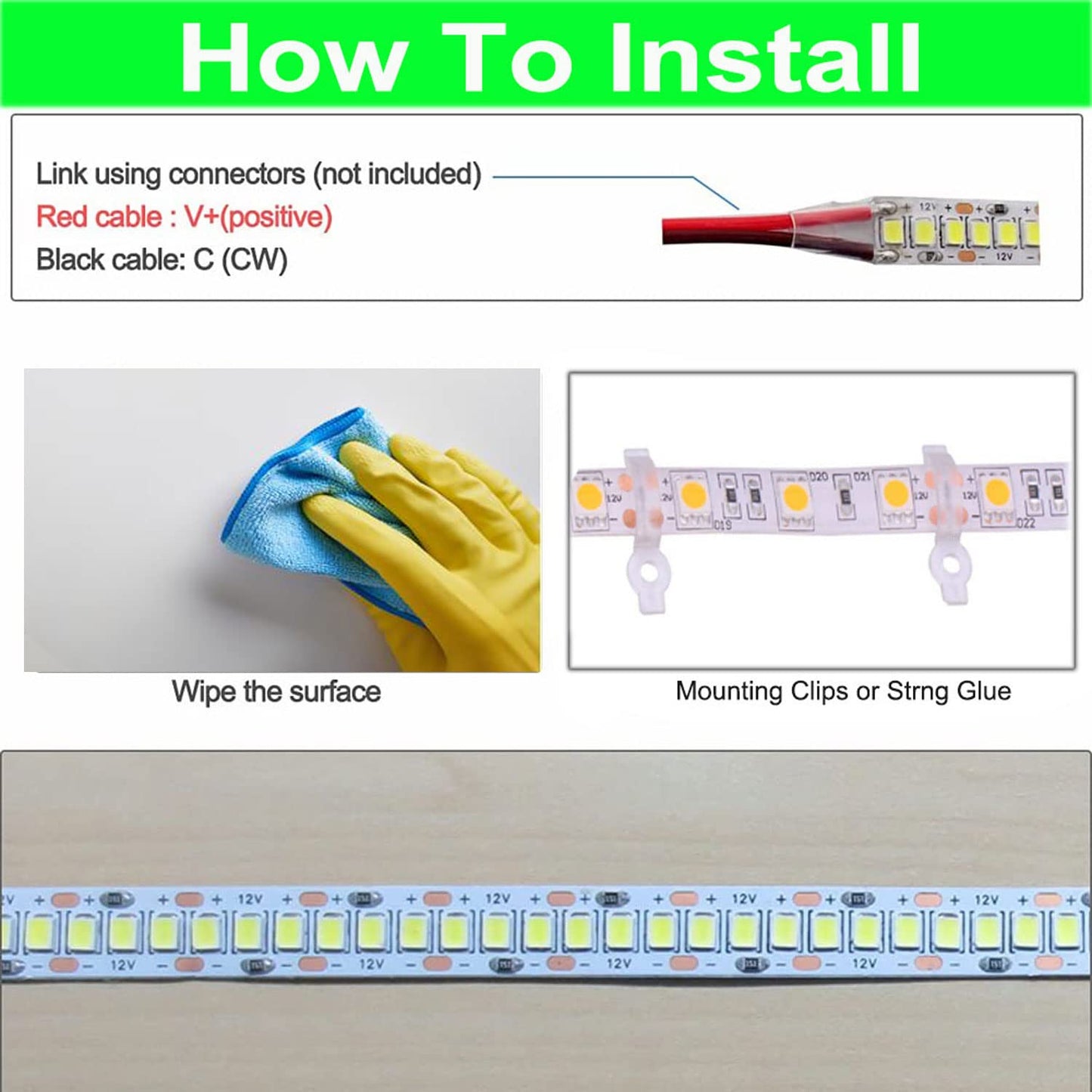 SUYOOULIN LED Strip Lights, SMD 2835 LED Strip, DC12V 1200LEDs 16.4Ft 26000LM High Density LED Light Strips Tube Waterproof IP67, 3 Times Brightness Than SMD3528 LED Strip, Orange