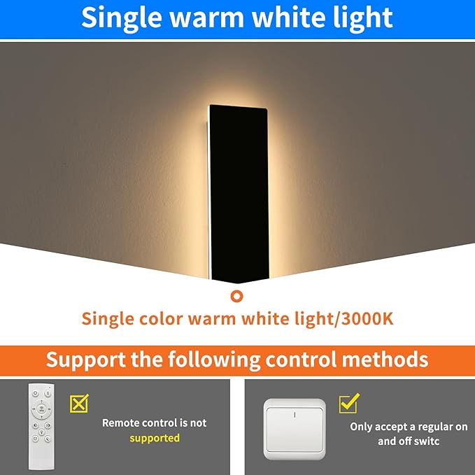 Mikeru 2 Pack Upgraded 47.2" Long LED Wall Sconce, 4.3" Wide IP65 Waterproof Outdoor Wall Lights, 3000K Warm White Exterior Lighting Fixtures for Front Porch, Garage, Basement & Patio