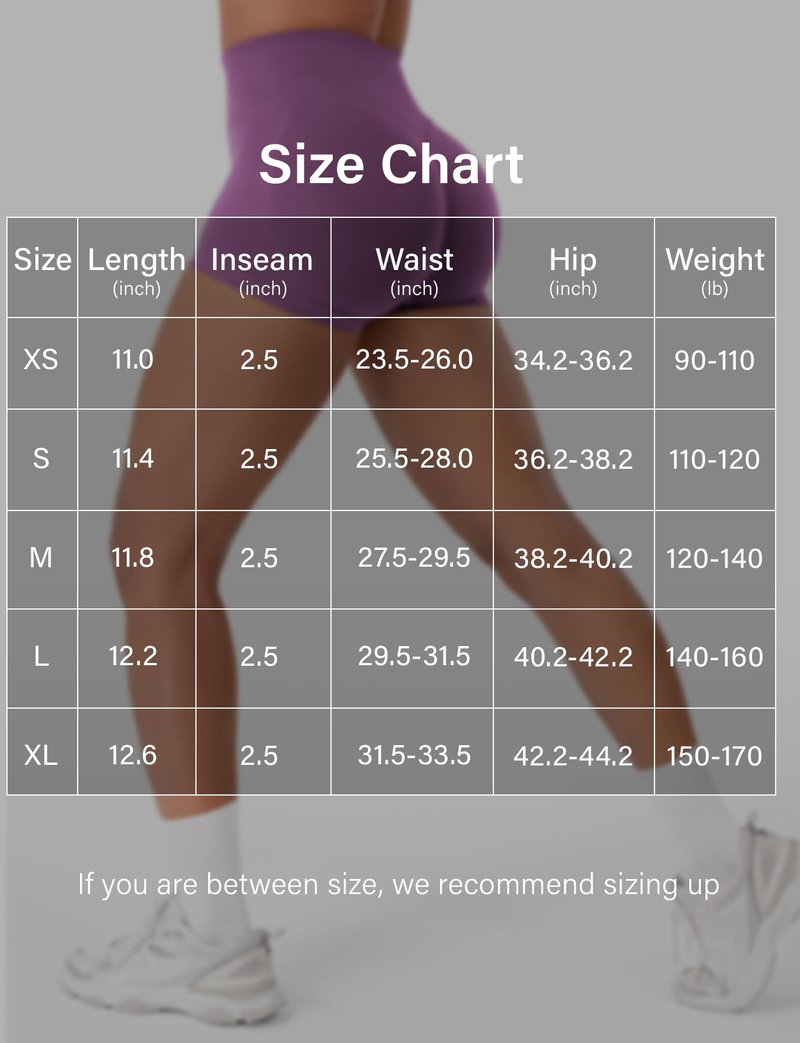 VOYJOY Women Workout Impact Shorts 2.5"/ 3.6"/ 4.5"/ 6" Scrunch Butt Lifting Gym Seamless Booty Biker Shorts Rose Purple