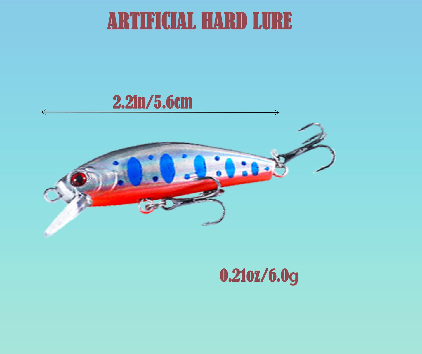 Bass Fishing Lure Lures Kit-Jerkbaits for Shallow Diving Crankbait 45-Degree Bill 3D Eyes,Loud Rattle Saltwater Catfish Trout Lure Artificial Crankbait (10pcs Minnow Lures with Bill)