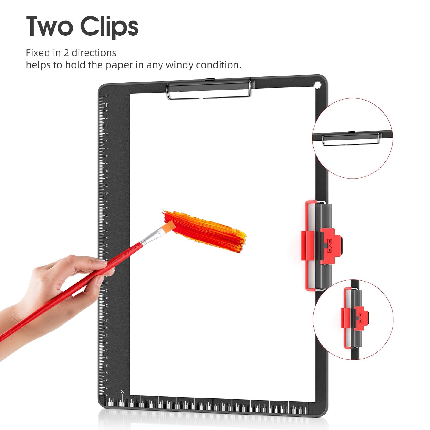 Clipboards with Pen Holder A3 Size 11 x 17 Inch Aluminum Protection Edge Clip Board for Classrooms, Offices, School, Doctor, Coaches [Upgraded Clip] (1 Pack)