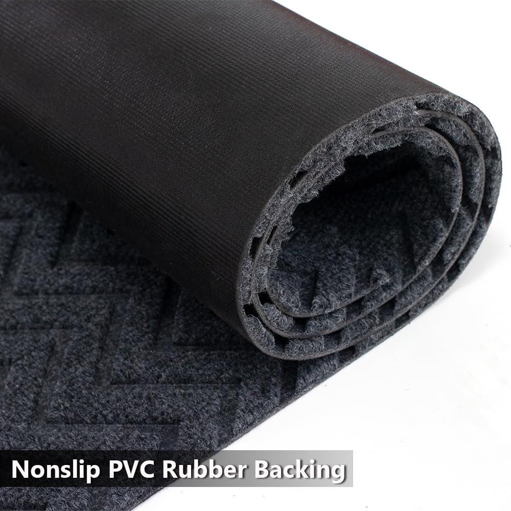Griclner Runner Rug Indoor/Outdoor Waterproof Carpet Runners 2'X6', Hallway Kitchen Entryway Bedroom Area Rugs with Natural Non-Slip Rubber Backing, Garage mat (Custom Sizes)