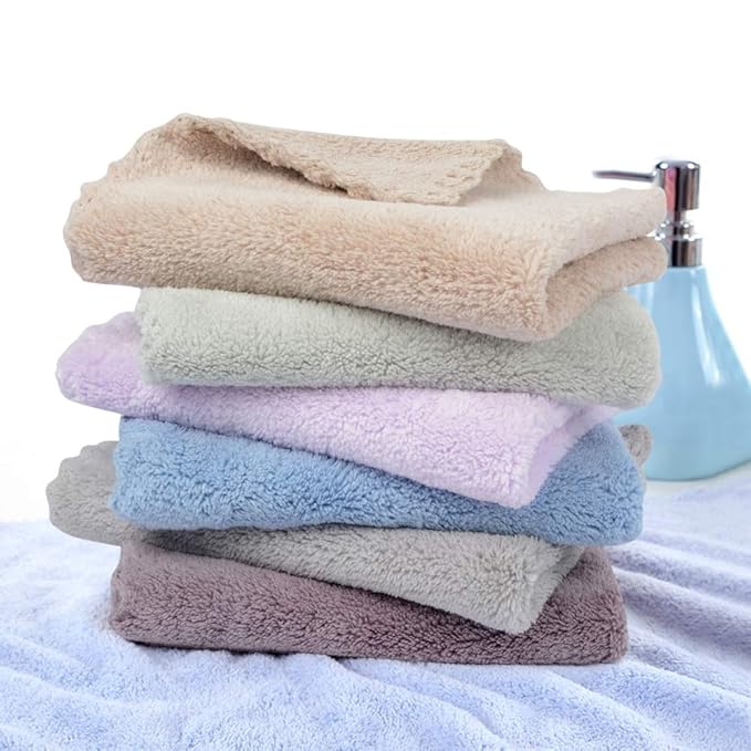 SUNLAND Microfiber Face Cloth Reusable Makeup Remover Facial Cleansing Towel