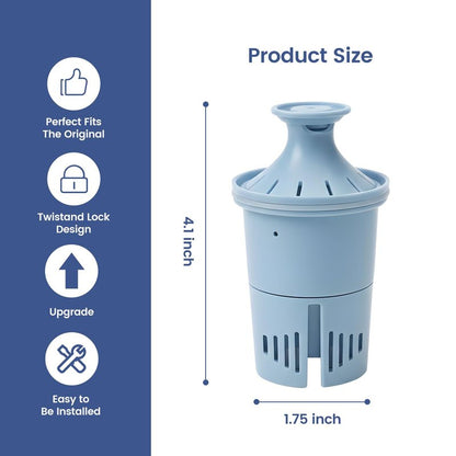 Elovener Elite Water Filter Replacement Compatible with All Brita Elite Pitchers and Dispensers, Everyday, UltraMax, Metro+, XL and More, Lasts 6 Months or 120 Gallons, 4 Count