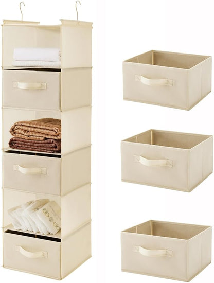 MAX Houser 6 Tier Shelf Hanging Closet Organizer, Closet Hanging Shelf