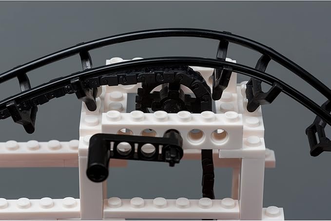 CDX Blocks: Little Dipper - 324 Pcs Building Brick Set Gravity Powered Roller Coaster Model Promotes STEM Learning
