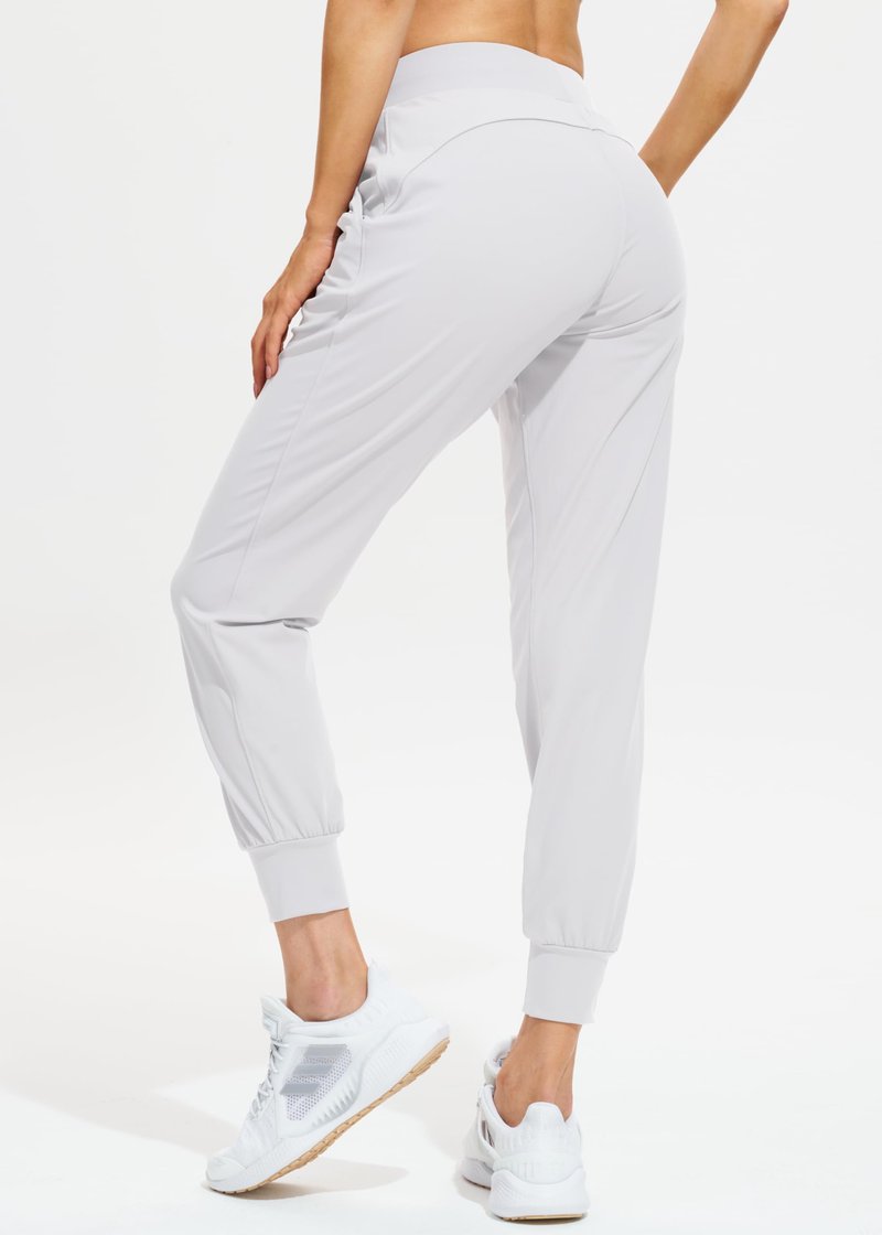 Libin Joggers for Women Yoga Sweatpants Athletic Dance Workout Leggings Tapered Lounge Casual Teacher Pants for Running Cloths, White XXL