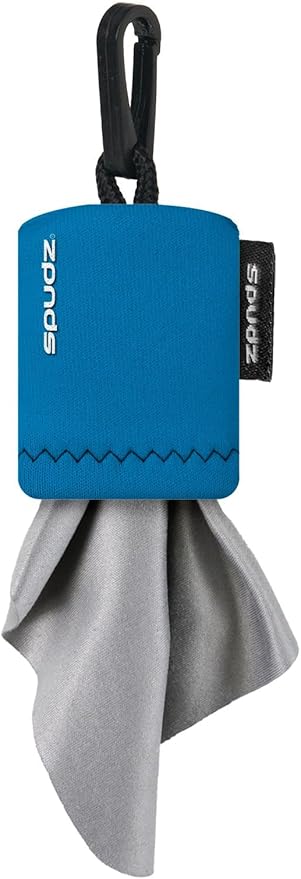 SPUDZ Ultra Microfiber Lens Cleaner – Closable Pouch, Washable –