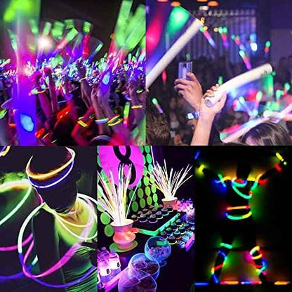Glow Sticks Bulk Wholesale, 50 4¡± White Glow Stick Light Sticks. Bright Color, Kids Love Them! Glow 8-12 Hrs, 2-Year Shelf Life, Sturdy Packaging, GlowWithUs Brand