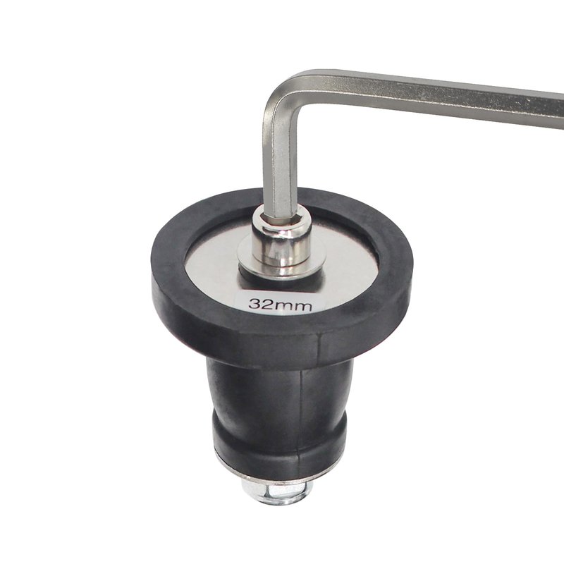 BOPOREAE Expandable Mechanical Seal, Cleanout Pipe Plug-Rubber Expansion Scupper Plug & Removable Stainless Steel Allen Wrench Handle, 1-5/16 to 1-9/16 in Sewer Cap Cover, Winterizing Pool Boat Plugs