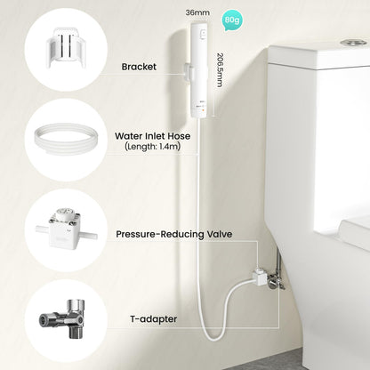 TOEE Handheld Bidet Sprayer for Toilet, 55" Leak-Proof Hose, Easy Install