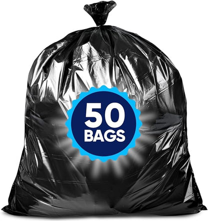 Veska 55 Gallon Trash Bags Heavy Duty, 55-60 Gallon Trash Bags Large Black