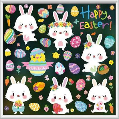 Easter Window Clings for Glass Windows Spring Window Clings Easter Window Stickers for Easter Window Decorations