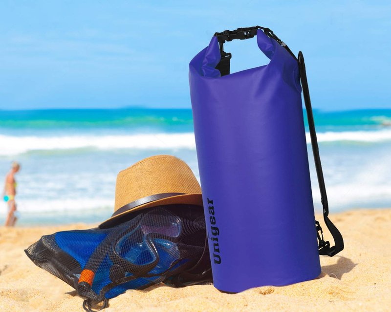 Dry Bag Sack, Waterproof Floating Dry Gear Bags for Boating, Kayaking, Fishing, Rafting, Swimming, Camping and Snowboarding (Blue, 5L)
