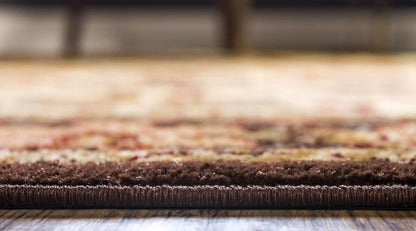 Unique Loom Voyage Collection Traditional Oriental Classic Intricate Design Area Rug (9' 0 x 12' 0 Rectangular, Ivory/Brown)