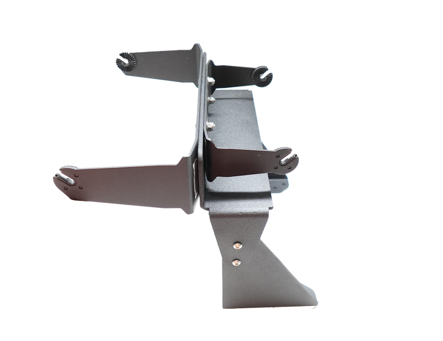 Baldwin Iron Works Universal Dual Graph to Graph Fish Finder Mount-Made in USA- Compatible with Garmin/Lowrance/Humminbird and More (8" H) (Dual Graph Mount)